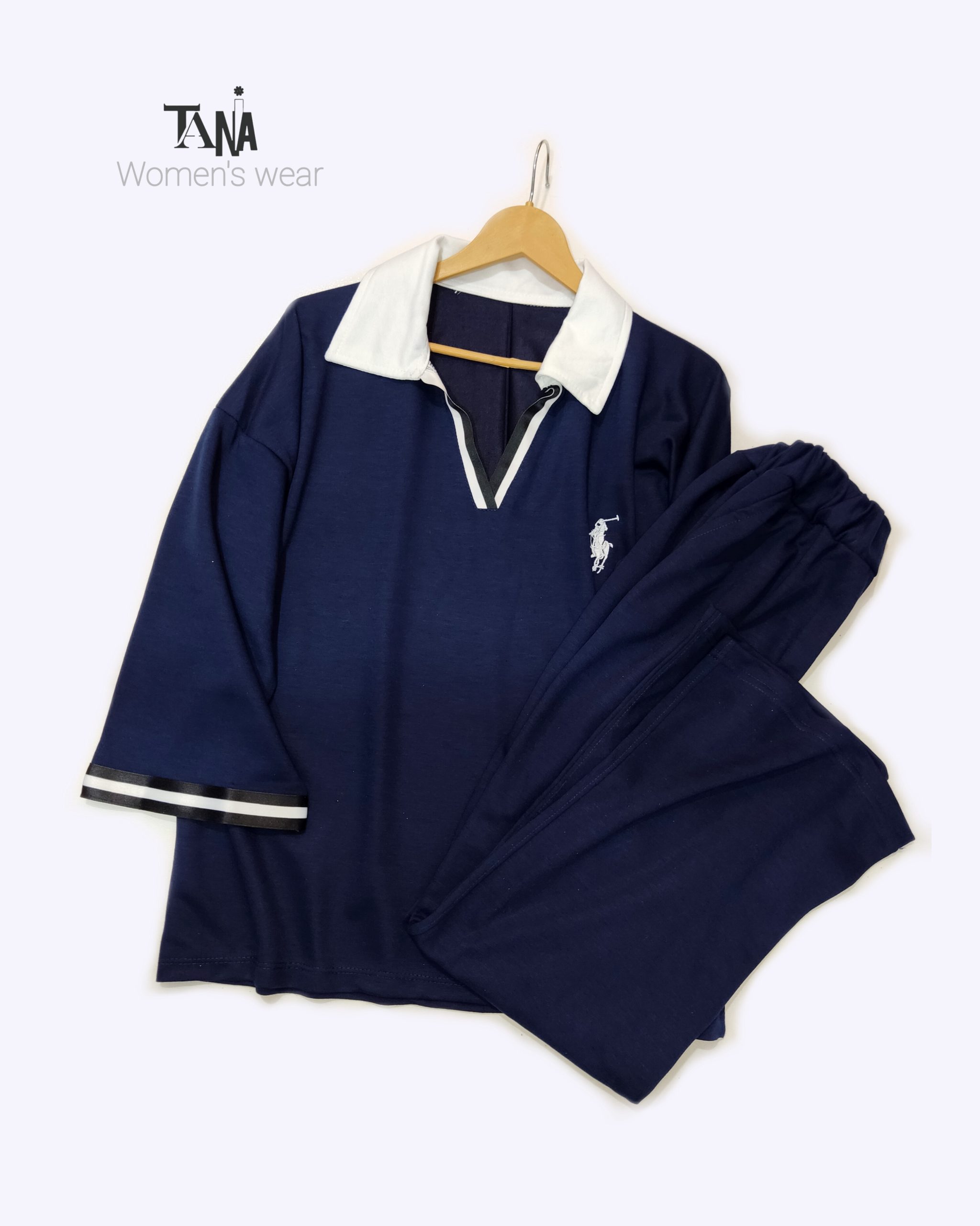 ست تیشرت یقه دار و شلوار polo